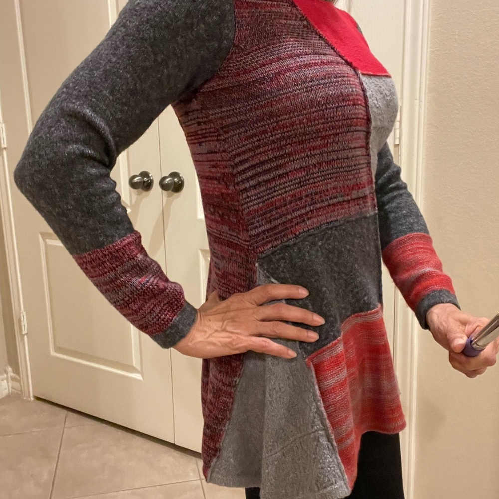 Style & Company Patchwork Handkerchief Sweater